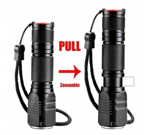 F.B.I F-82 T6 Led Zoomlu 2000 LM Yüksek Işık Şarjlı El Feneri