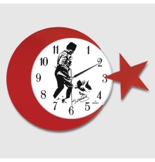 Ay Yildiz Duvar Saati 134-3