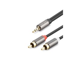 3.5 Mm To 2Rca Kablo 2Lıne Gold 1.5M Siyah HDX1067