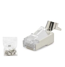 Cat7 Konnektör 25Li Paket Metal Sılver HDX5055