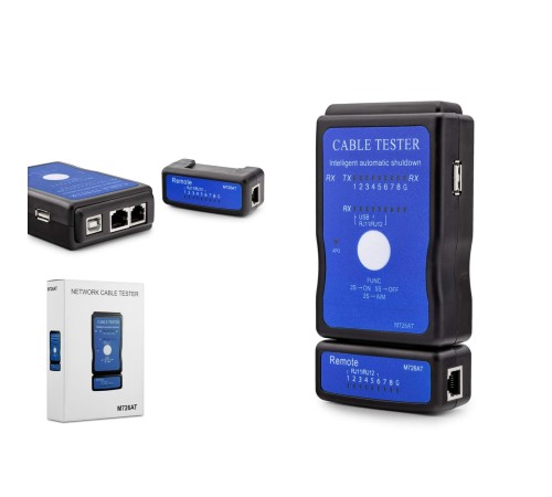 Kablo Test Cihazı Rj11 + Rj45 + Rj12 + Usb HDX6512