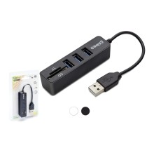 Usb Hub 3*Usb + Sd + Tf Siyah HDX7009