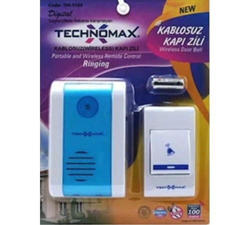 Kablosuz 100 MT Mesafeli Kapı Zili