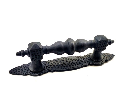 Antika Tarz Dekoratif Pirinç Ağır Kapı Çekme Kolu - Küçük, 215x40 mm, Oksit