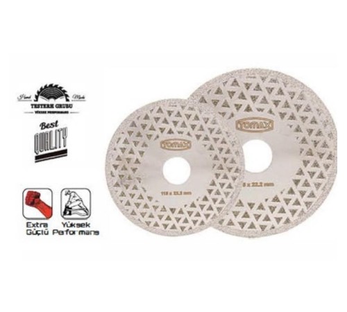 Elektrolize Elmas Kesici Flanşlı Disk - 230 mm