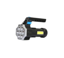 PS-3879 USB Şarj Göstergeli Şarj Edilebilir 7*XPE +COB Led El Feneri