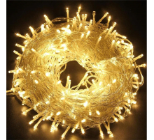 10m 60 Led Gün ışığı 2 Kademeli Şeffaf Kablo Pilli MZ33