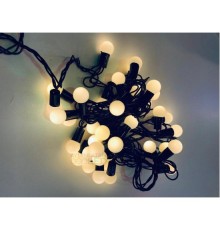5 Metre 28 Led Fişli Sarı Işık Mini Top Led Siyah Kablo 6200-01