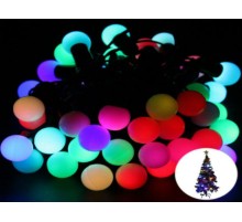 5 Metre 28 Led Fişli RGB Mini Top Led Siyah Kablo