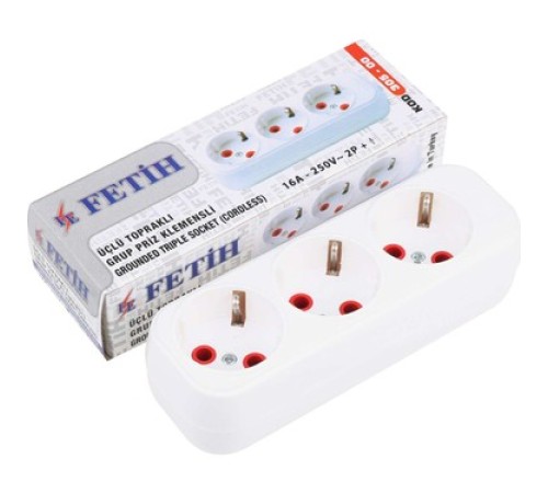 Üçlü Boş Kasa Priz