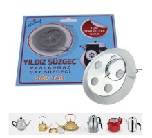 Çaydanlık Demlik İçi Paslanmaz Sök Tak Süzgeç 50’li