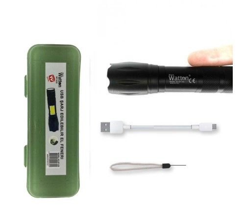 Powerbank Özellikli Uzun Menzilli EL Feneri Wt-039