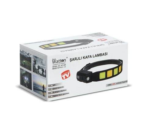Sensörlü Cob XPG Led Kafa Lambası WT-066