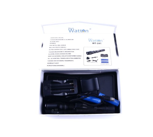 Profesyonel Tx6 Şarjlı Zoomlu El Feneri Wt-241