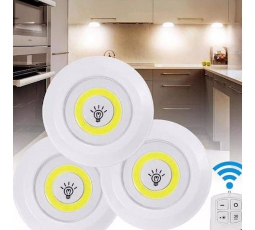 Uzaktan Kumandalı Yapışkanlı Led Spot Lamba WT-364