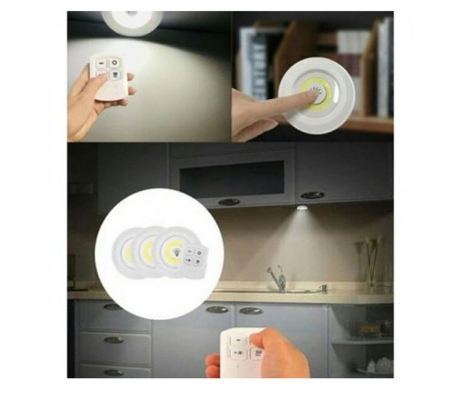 Uzaktan Kumandalı Yapışkanlı Led Spot Lamba WT-364