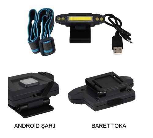 Şarjlı Baret Lambası Wt-606