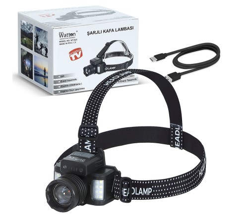 Sensörlü Cree TG Led Şarjlı Kafa Lambası WT-625