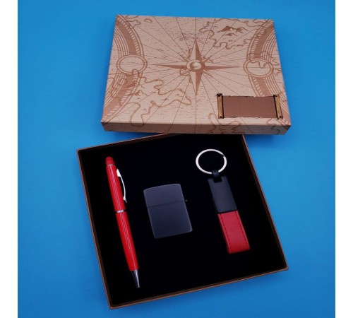 Anahtarlık Çakmak Ve Kalem Hediye Seti