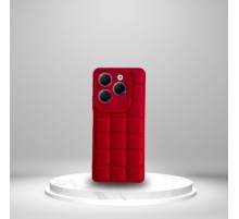 İnfinix Hot 40 Uyumlu Silikon Madlen Case KIRMIZI