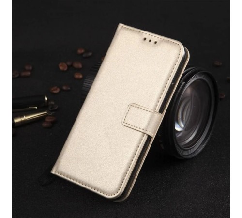 HUAWEİ Y6 2019 KARTLIKLI CÜZDAN KILIF (DELUXE WALLET CASE) GOLD