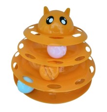 Kedi Başlıklı 3 Katlı Kedi Oyuncağı