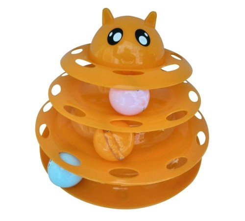 Kedi Başlıklı 3 Katlı Kedi Oyuncağı