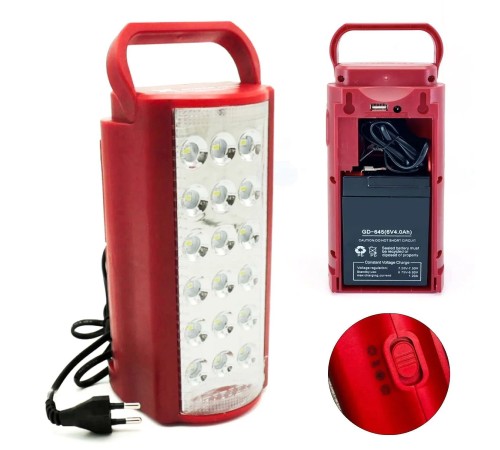 24 Led Şarjli Işıldak 3000 Mah DL2424