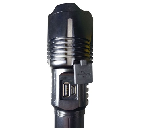 1500 Lümen TG Led 2800 mAH Zoom Özellikli Şarj Edilebilir El Feneri SK3300