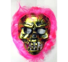 Cadılar Bayramı Pembe Saçlı Maske