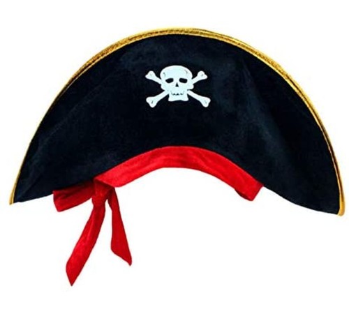 Kaptan Jack Kadife Çocuk Boy Korsan Şapkası