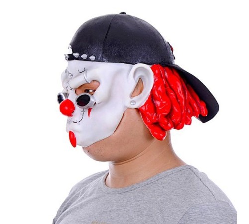 Lateks Şapkalı Gözlüklü Beyaz Maske