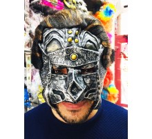 Lateks Savaşçı Maskesi Terminatör Maskesi Saçlı