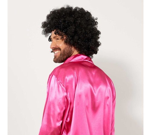 Siyah Renk Kıvırcık Afro Bonus Peruk