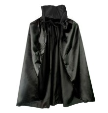 Siyah Renk Yakalı Halloween Pelerini 90 cm