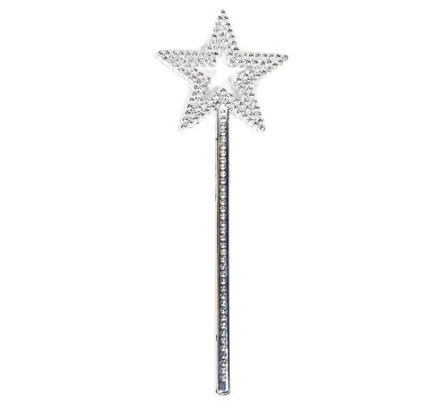 Yıldız Model Peri Asası Melek Asası Prenses Asası Metalize Gümüş Renk