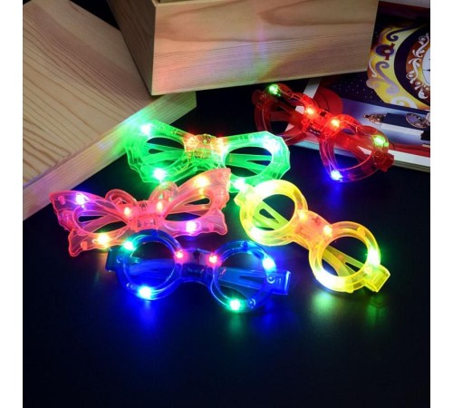 Led Işıklı Karışık 6 Model Yanar Söner Parti Gözlüğü 12 Adet