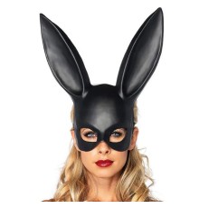 Siyah Renk Ekstra Lüks Cosplay Tavşan Maskesi 18x38 cm