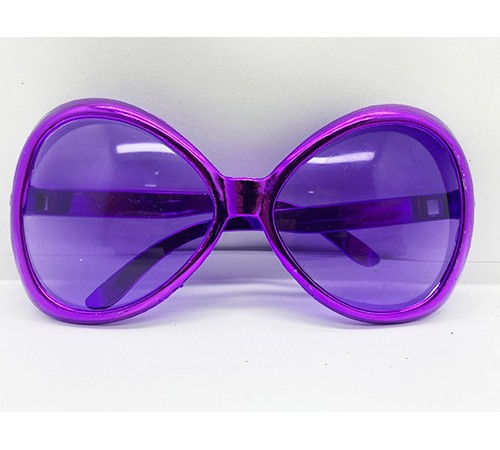Yeşilçam Temalı Parti Gözlüğü Mor Renk 7x16 cm