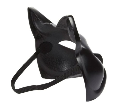 Siyah Renk Lüks Kedi Maskesi 12x13 cm