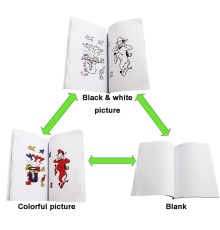 Sihirli Defter Sihirli Kitap İlizyon Oyunu Sihirli Oyun Defteri 13x10 cm