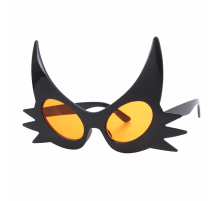 Siyah Renk Bıyık Tasarımlı Kedi Gözlüğü 19x11 cm