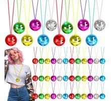 70'ler 80'ler ve 90'lar Temalı Disko Topu Kolye Seti 6 Adet