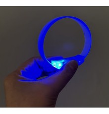 3 Modlu Pilli LED Işıklı Esnek Parti Bilekliği Mavi