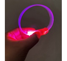 3 Modlu Pilli LED Işıklı Esnek Parti Bilekliği Pembe