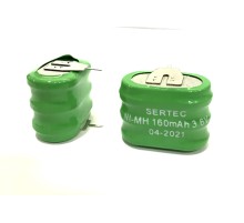 3.6V 3S1P 160 Mah 2 Pin NI-MH Buton Pil