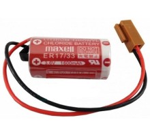 Maxell ER17/33 3.6V 2/3A Size Pil - Kahverengi Soket