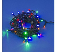 10 M 100 Led Pilli 2 Kademeli RGB Işık Siyah Kablo