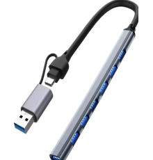 ZR288 7 Port Ads303/D Type-C Usb Metal Usb Hub
