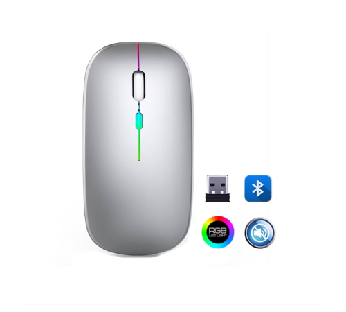 ZR215 Cba100 Rgb Gümüş Şarjlı Mouse
